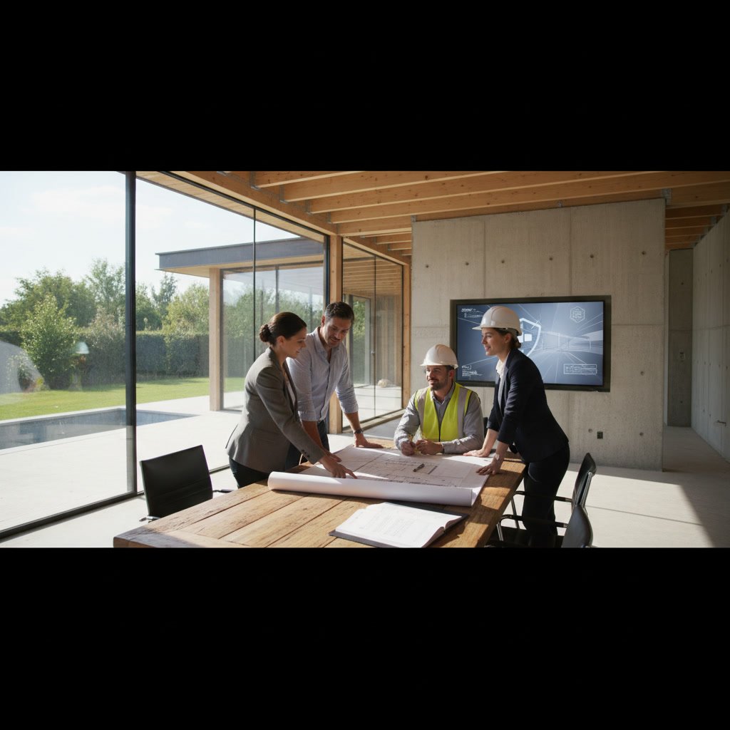 Signed residential construction contract and project documents